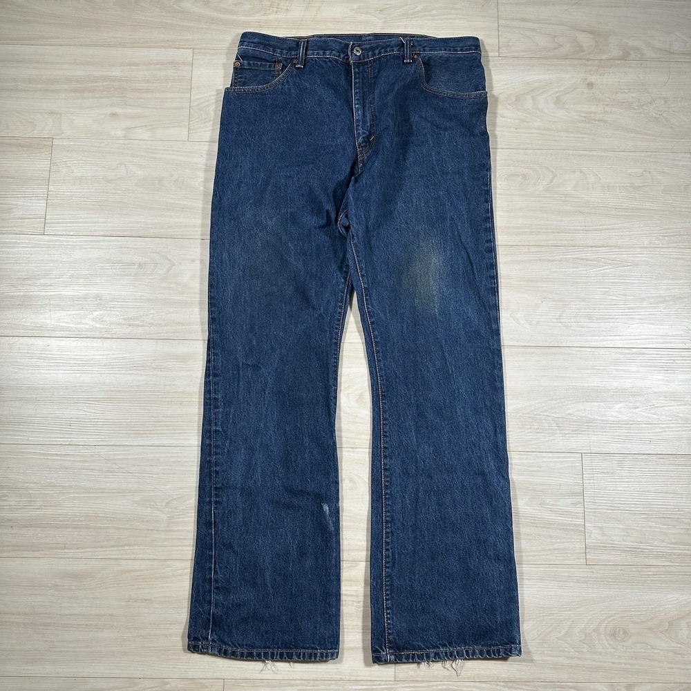 Levi's 517 Jeans Men's Size 38x34 Regular Fit Bootcut Dark Wash Denim Workwear